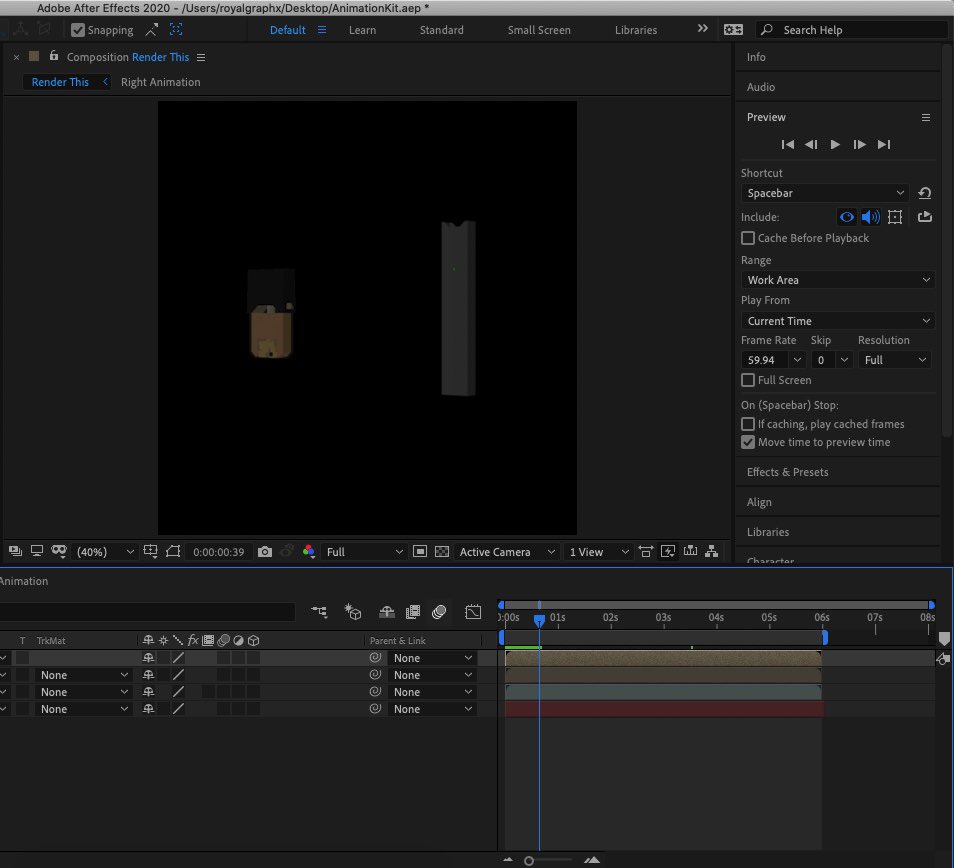RoyalGraphX's tweet photo. ha! glad to work on stuff like this again. any custom AirPod’s animation ideas you guys have? i’ll be posting them to my repo. #AirPort #AnimationKit #JuulPod https://t.co/TaaCZTOwwP