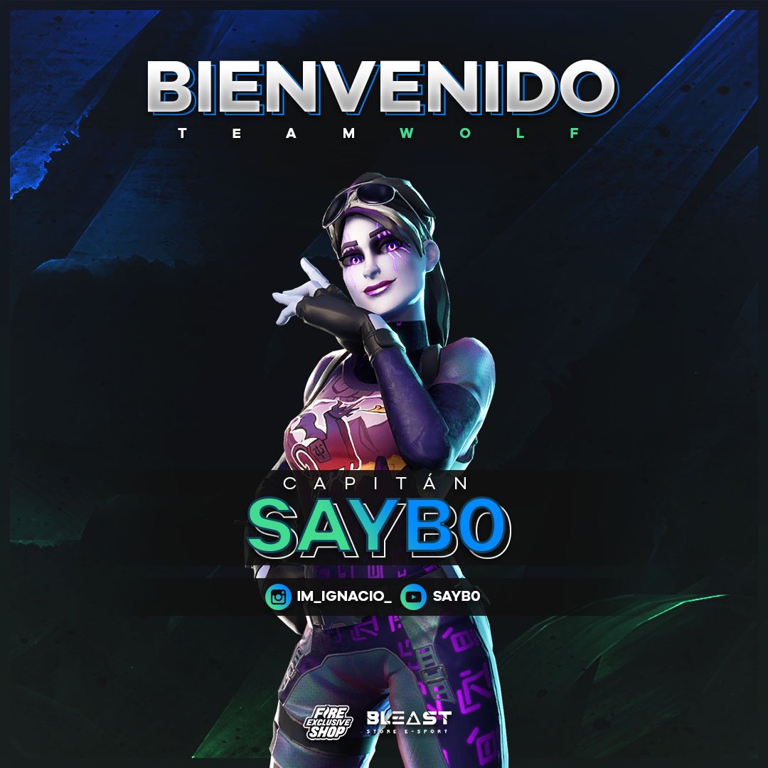 🐺Team WolF🐺 (@team_wolfgg) on Twitter photo #Fortnite | Bienvenido
Presentamos a nuestro CAPITÁN Sayb0 el cual estará guiando el equipo de fortnite a la Victoria Magistral!! , Bienvenido Capi! 🐺
Sponsor:
<a href="/FES__Inc/">🔥Fire Exclusive Shop🔥</a>
@bleaststore
Organización Team WolF. #Fortnite | Bienvenido
Presentamos a nuestro CAPITÁN Sayb0 el cual estará guiando el equipo de fortnite a la Victoria Magistral!! , Bienvenido Capi! 🐺
Sponsor:
<a href="/FES__Inc/">🔥Fire Exclusive Shop🔥</a>
@bleaststore
Organización Team WolF.