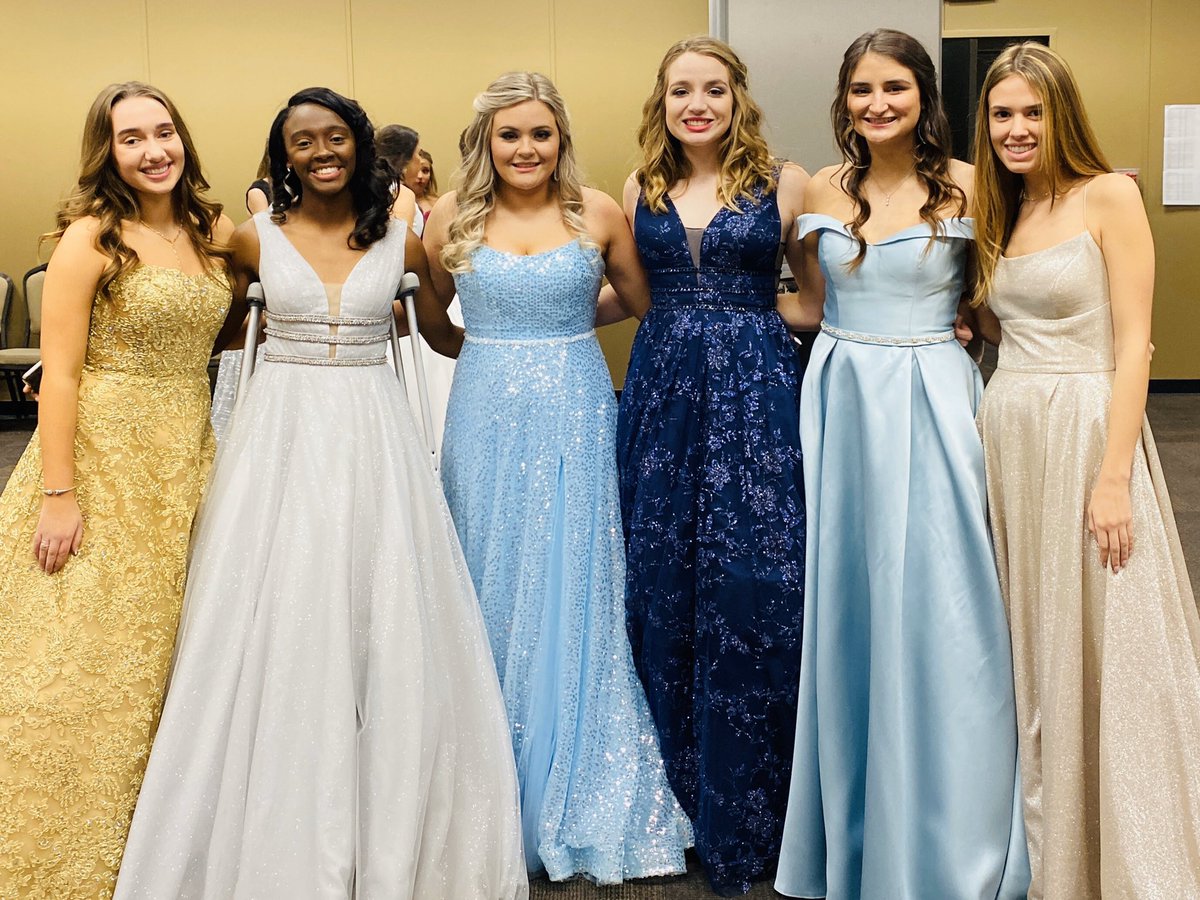 Does it get any more beautiful than these senior Lady Wave ladies at  tonight's Charity Ball?! #jatupelo #charityball2020