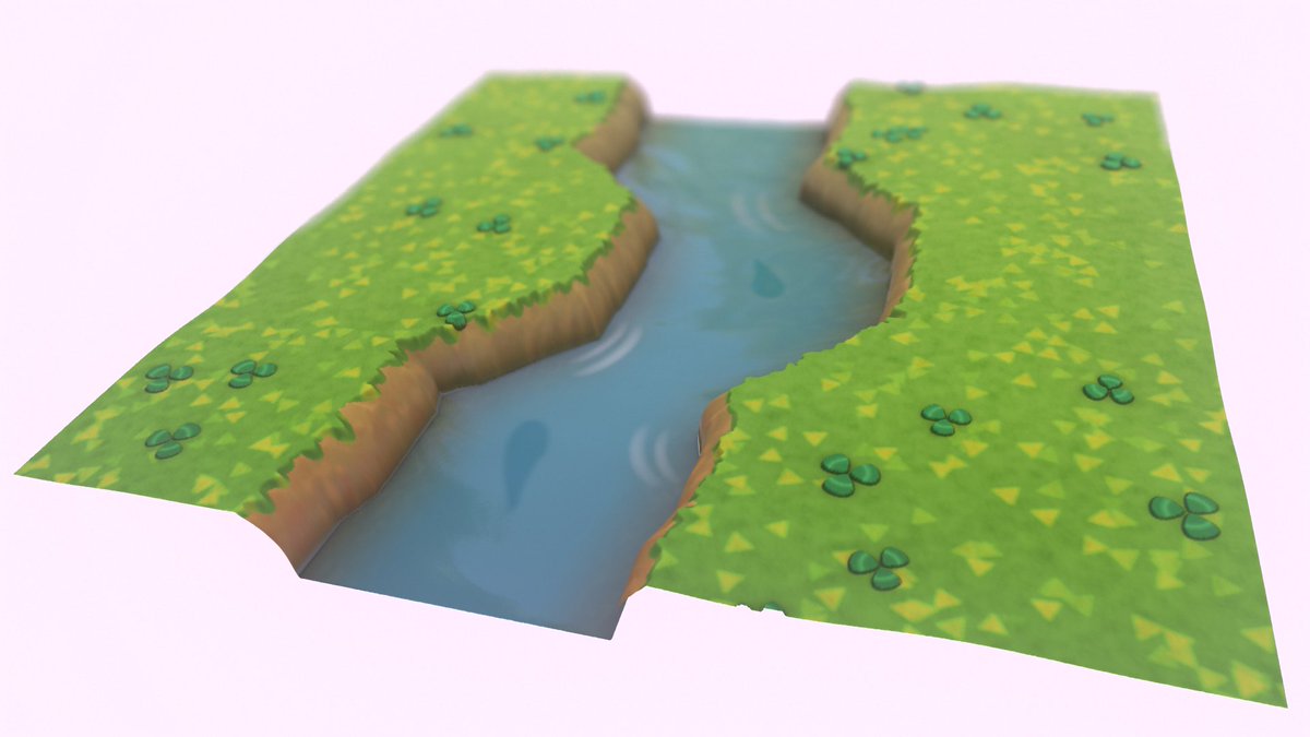 ブルーミン Twitterissa 今週はまったりと あつ森 をイメージして春夏秋冬の地面を作りました Substancedesigner サブスタンスマテリアル あつまれどうぶつの森