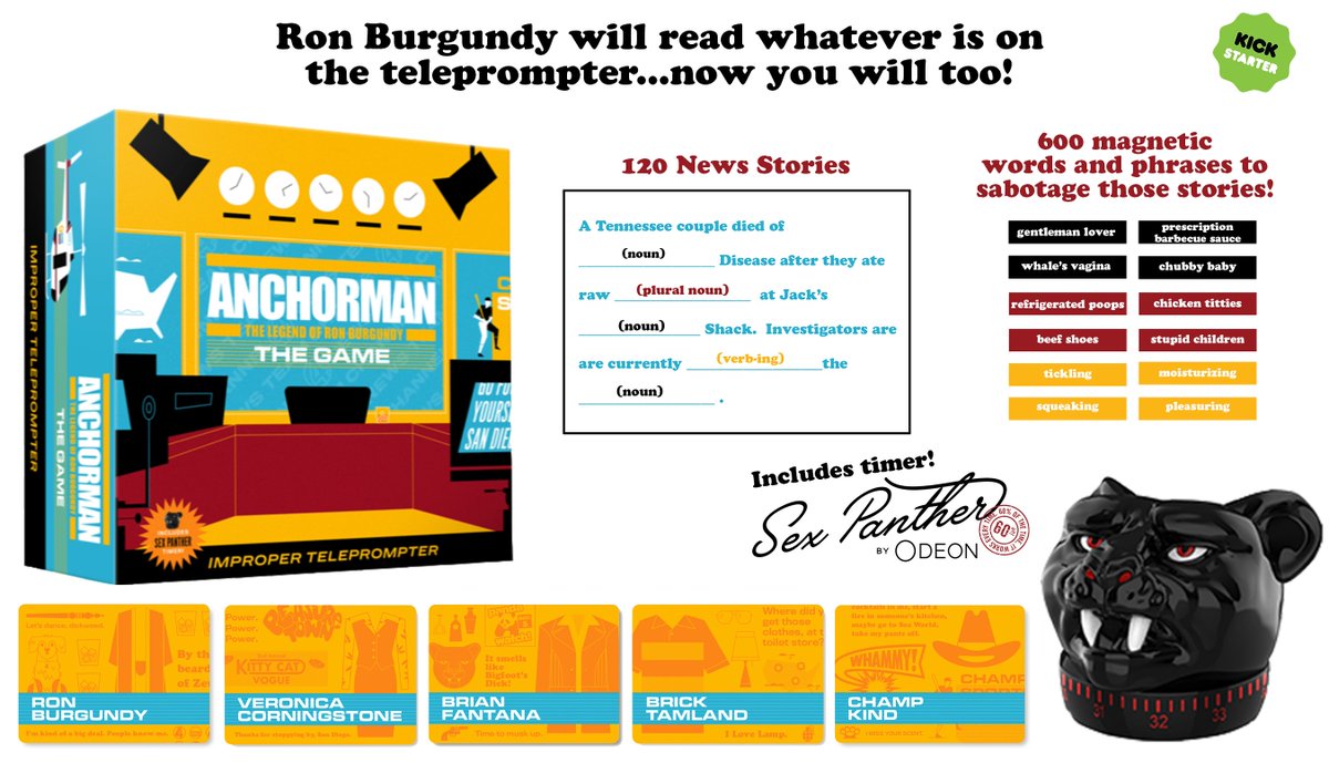 stitchkingdom's tweet image. #Anchorman x #MadLibs x #CardsAgainstHumanity #tfny