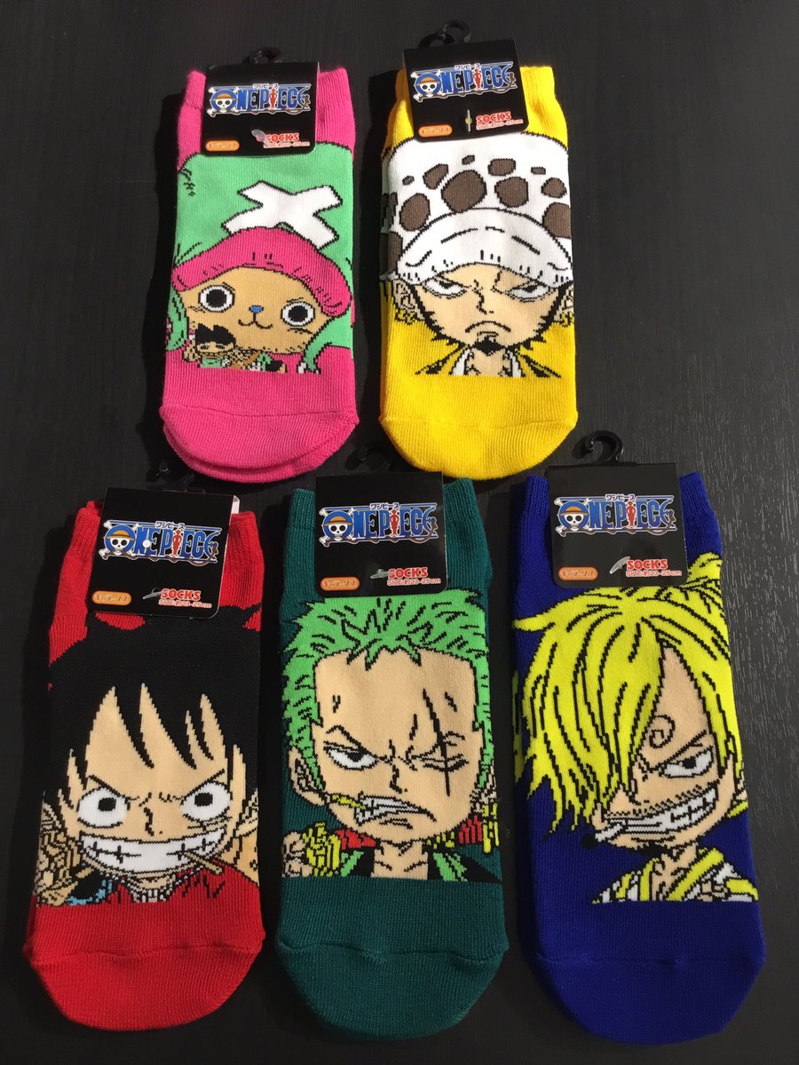 One Piece麦わらストア渋谷本店 Pa Twitter 新商品 キャラックス ワンピース Size 約23 25cm 各380円 税 好評発売中 麦わらストア Onepiece