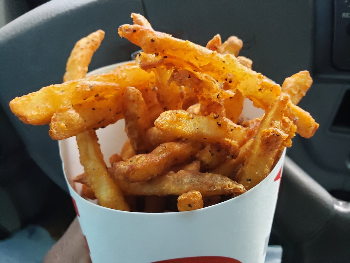 akhenatenhamun's tweet photo. I was so eager to get these fries in my stomach. #Checkersfries @CheckersRallys https://t.co/6F0WXz02Xr