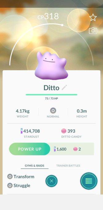 In a world of Pidgeys, be a Ditto! #PokemonGO https://t.co/y15sJOZ0LI<a href="/tag/pokemongo"class="tags">#PokemonGO</a>