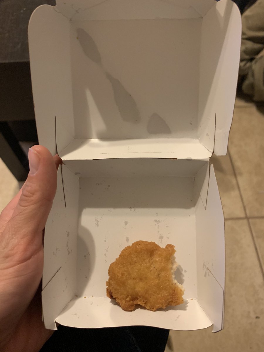 __erikam's tweet photo. @McDonalds your employees at 75 and Virginia in McKinney TX, gave my kid a bit out of chicken nugget - BIG YIKES https://t.co/3je9QKkioI