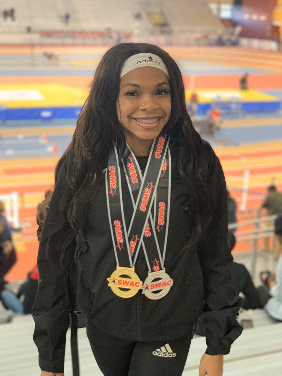 TrackXplosionNC's tweet photo. Congrats, Charminiqu, on your 1st place 60m and 2nd Place 200m SWAC Championship wins!  #CHAMPION #TICKTICKBOOM https://t.co/bzXL2Wd2dJ