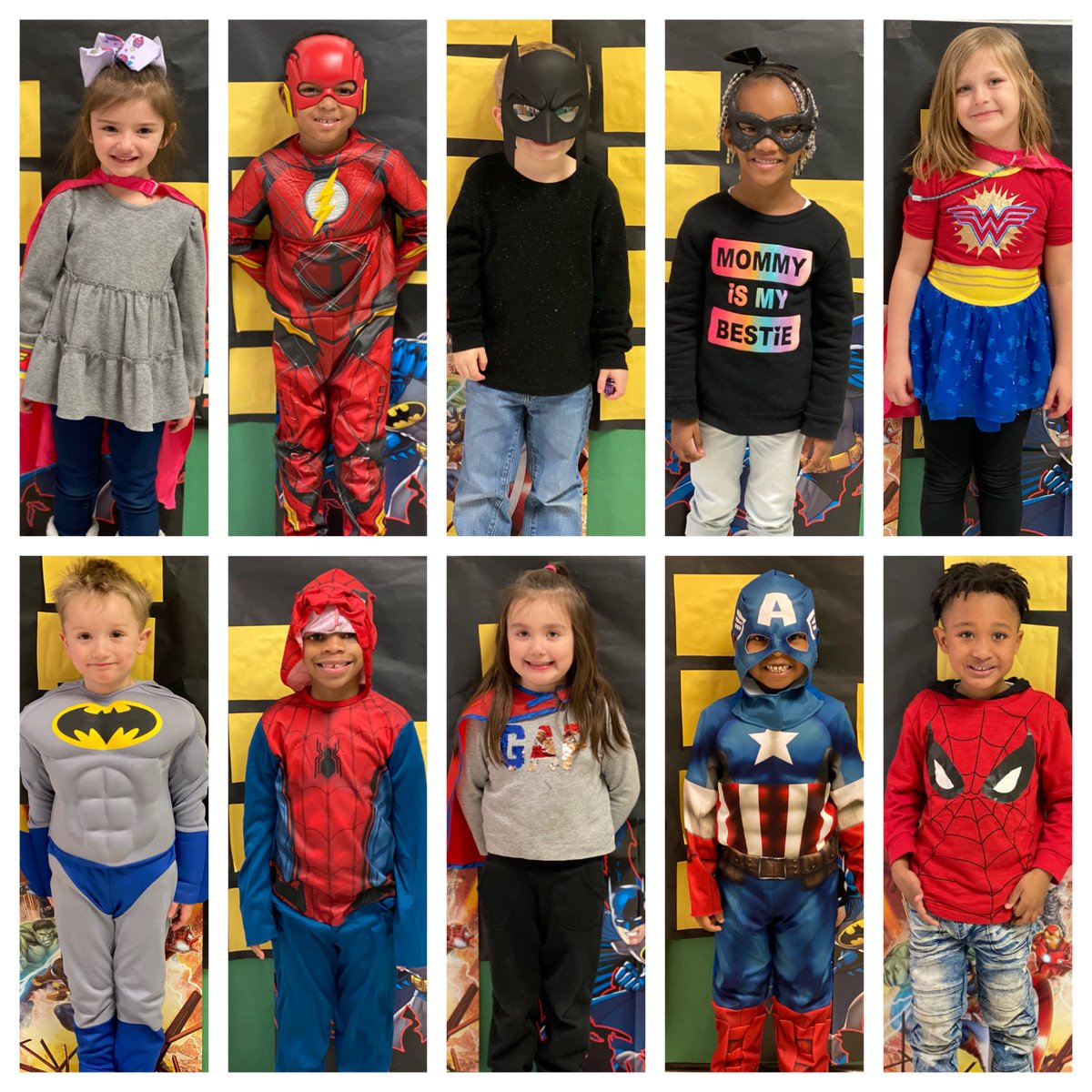 bon_coleman's tweet photo. Look at these Superheroes! @OESrockSTARS https://t.co/2ERzpjo9e7