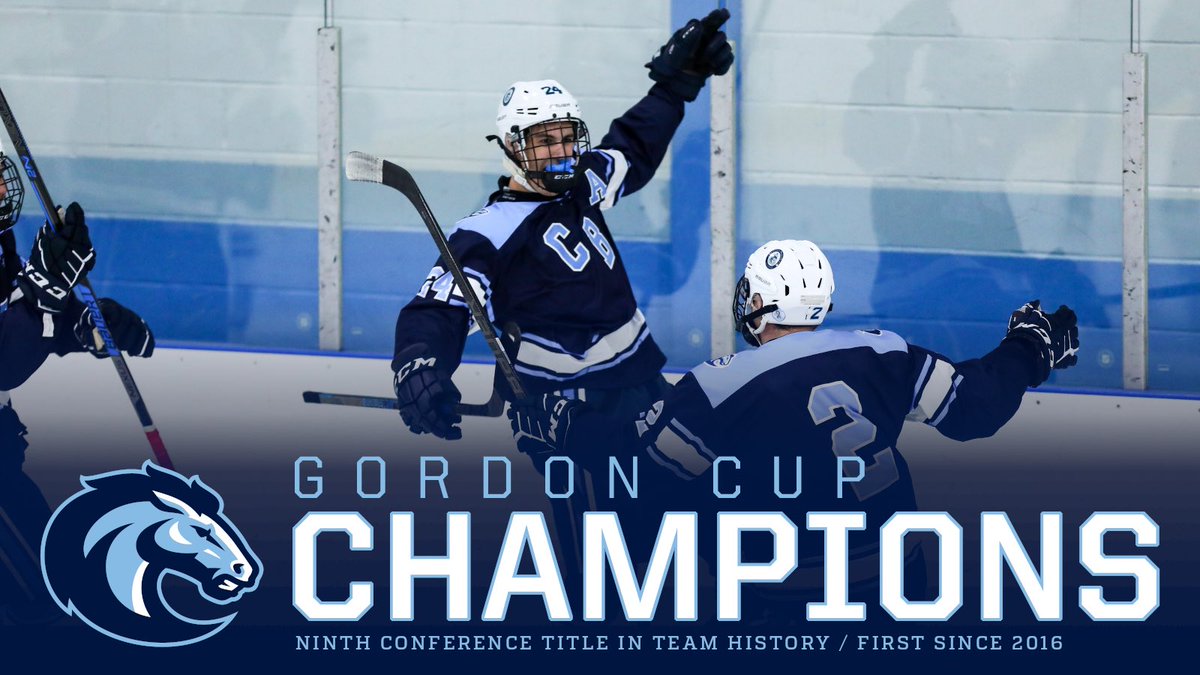 CBAColts's tweet photo. The Colts are Gordon Cup Champions for the ninth time in team history!

CBA defeats Don Bosco, 2-0, to win the conference tournament. #WeAreCBA https://t.co/Lb9FbvNQ1V