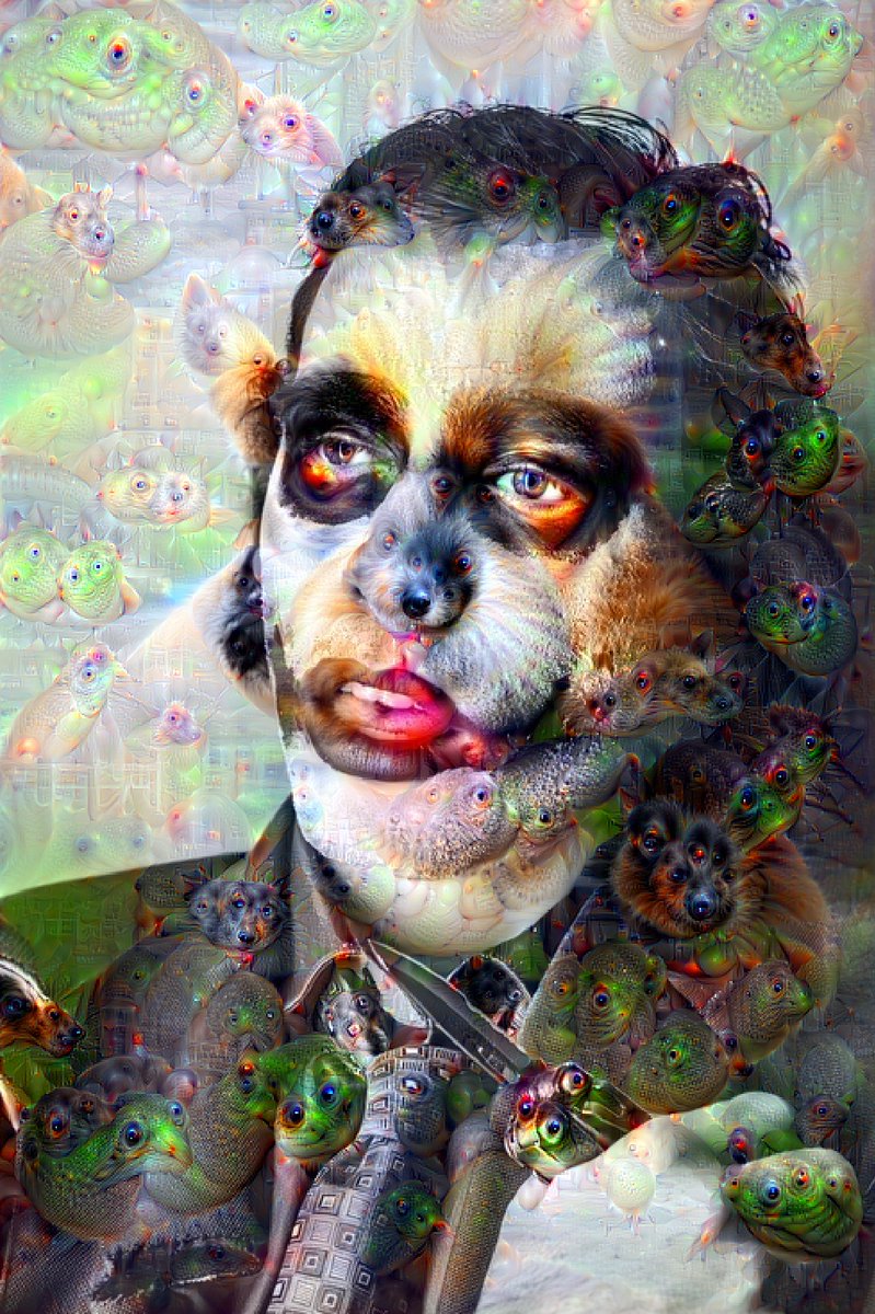 fetchdeepdream's tweet image. #DeepDream #DeepDreamGallery
#Pytorch #Digitalart 
#face  man with makeup on face
