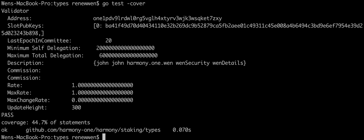 renewwen's tweet photo. @stse @0xinterstate #MyOneWeek 

🧪Created unit test for validator and delegation, covered 44.7% of open staking.
🛠️Cleaned up the redundant content of the remaining 6 packages of our js-sdk.
🎉Attended #SBC2020, listened to amazing speeches and talked with people! https://t.co/BkxNfzgQa1