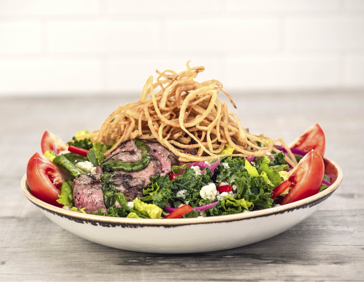HRCangkor's tweet photo. #GrillSteakSalad on a bed of fresh mixed greens tossed in a vinaigrette. What are your favorite items in #NewMenu?
#LegendsOnly https://t.co/wkzM9PJzqW