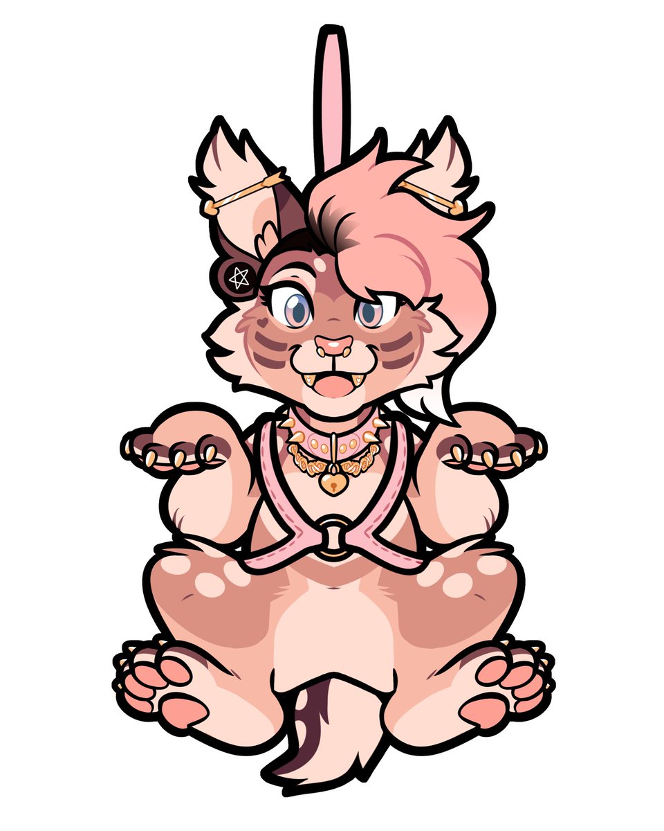 griffinnugget's tweet photo. Last harness badge of the batch for @/bratbIush ! I’ll be posting another opening for both harness badges and my newer rope badges in about 10 minutes! https://t.co/gQ6HE1WeF2