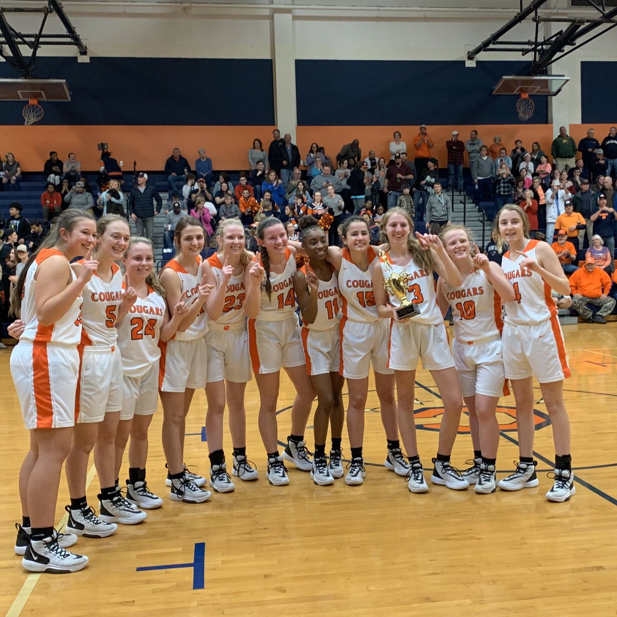 JCHSCougars's tweet photo. Congrats to @CounselnCoach and  @CarsonGirls for winning the NPC regular season and conference tournament.  Tonight’s win was epic! https://t.co/rLspoIvcr9