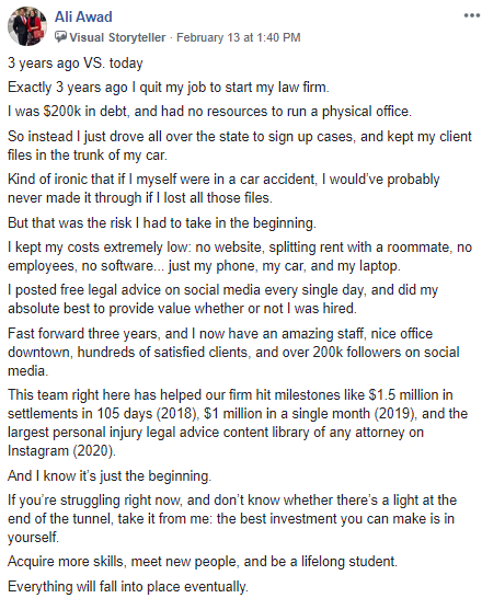 here's the story of a lawyer who was broke, in debt and decided to... in fact, read his story (screenshots below) and see for yourself.Please, don't be a tool and say, "it's because he's in the USA." You can pick many ideas from there and repeat THE SAME THING HERE. Blessings
