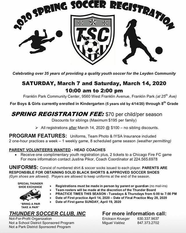 Thunder Soccer Club Registration ⚽️ ift.tt/2SQXZJk