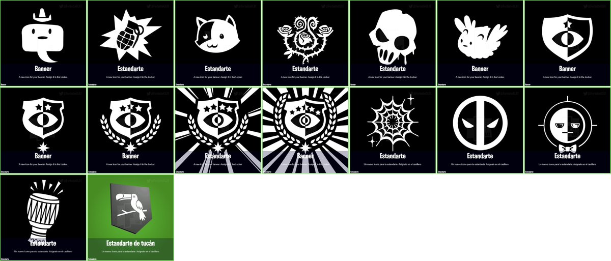 NotPaloIntel's tweet photo. Banners!

#Fortnite https://t.co/I3QLr7FP1Y