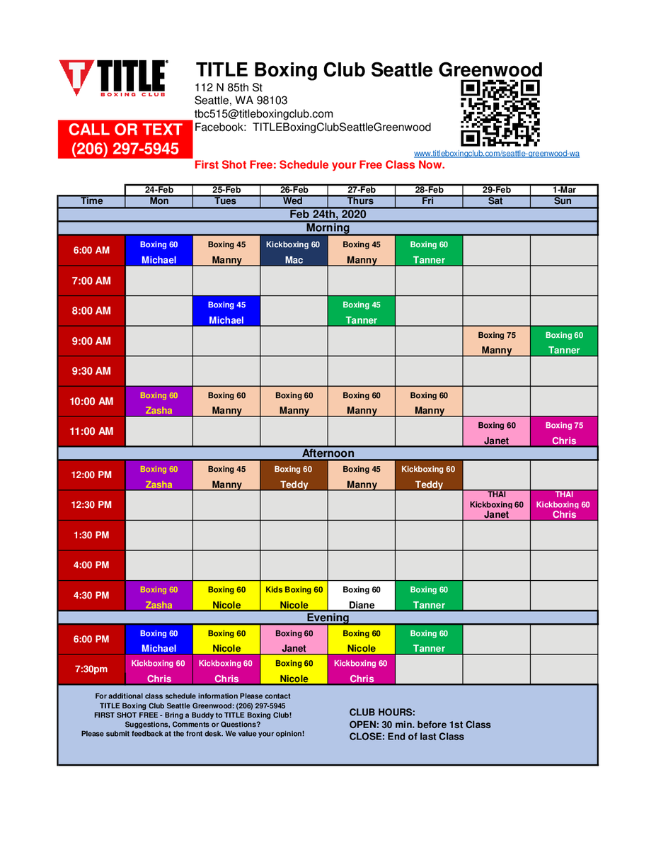 TBCSeaGreenwood's tweet photo. One more week of BINGO TITLE style.  There is still time to win prizes!

Women’s Weightlifting classes with Coach Diane:  Wednesdays 11 AM, Thursdays 5:30 PM, Fridays 11 AM.

Skills class with Coach Seth:  Sundays 2 PM.

Join our fight for health! https://t.co/cTzGHDtBaP