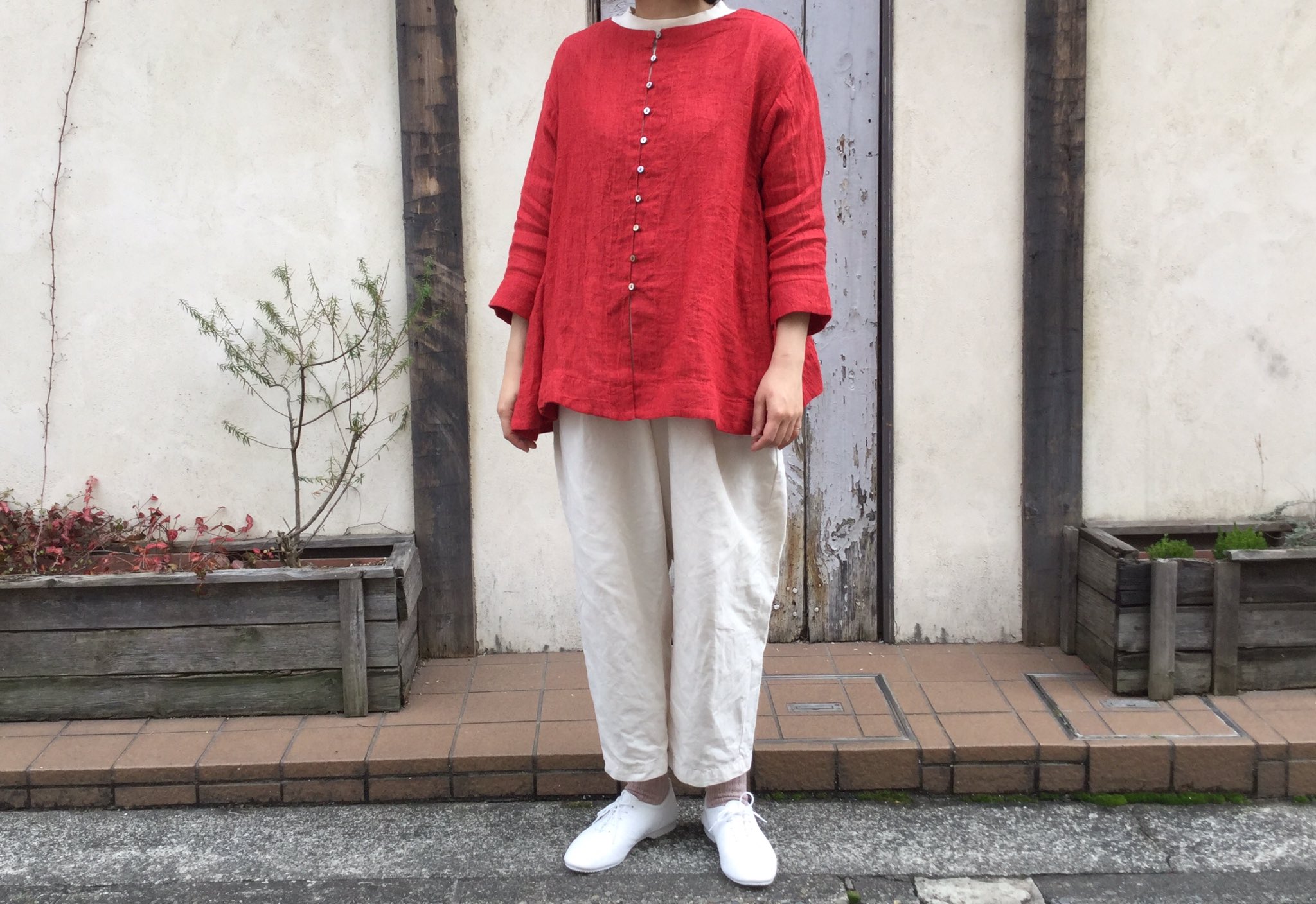 nestrobe＊先染めリネンパナマチュニック