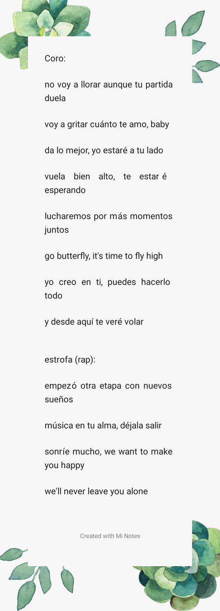 fullsxnvibes's tweet photo. › Letra completa.
#PDOXI https://t.co/Z3soEUJtMt