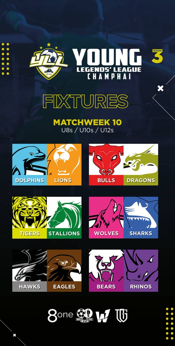 yllfootball's tweet photo. 🗓 Here's how the #YLLChamphai Match Week 10 Fixtures look like👇

#YLL #TheYLLWay #GoldenBabyLeague #Grassroots #BabyLeagues https://t.co/NSYO0AZLIT