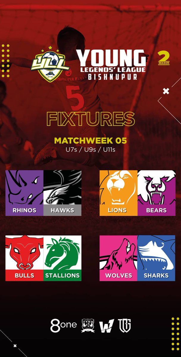 yllfootball's tweet photo. 🗓 #YLLBishnupur Match Week 05 Fixtures👇

#YLL #TheYLLWay #GoldenBabyLeague #Grassroots #BabyLeagues https://t.co/Mxp4NUH0Zj