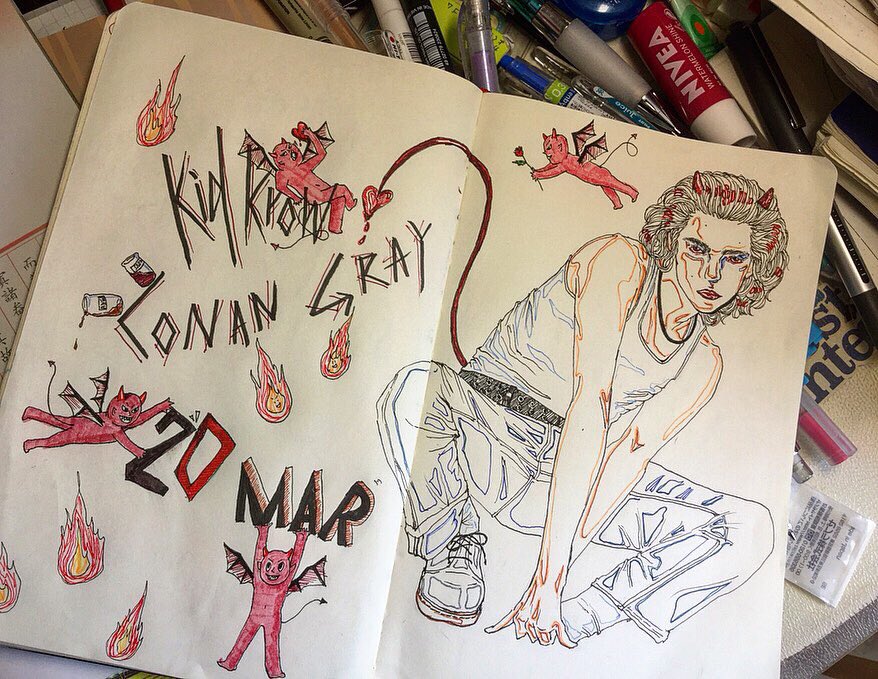 zisiyeye's tweet photo. For coming 3.20!
 @conangray #kidkrow https://t.co/YRGrzQDPuc