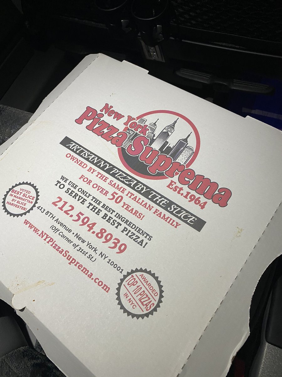 PacersJJ's tweet photo. I won’t let anyone say a bad thing about our producer @LeinoMax #PostGamePizza #ontoToronto https://t.co/O6sUZusVbU