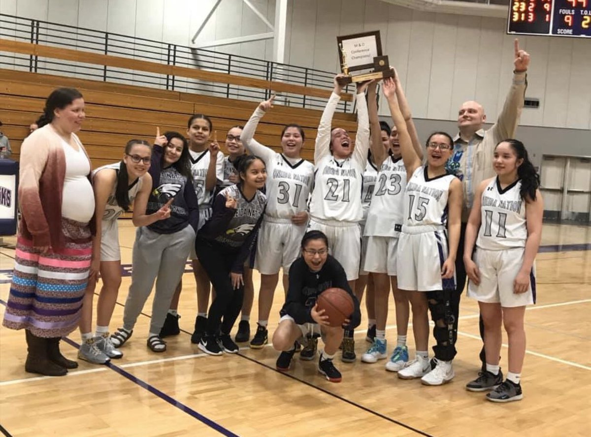 OneidaNationWI's tweet photo. Congratulations Oneida Nation Lady Thunderhawks on your perfect season! 22-0. The first perfect season in Lady Thunderhawks history. #WeAreOneida https://t.co/a0F9WYnEO1
