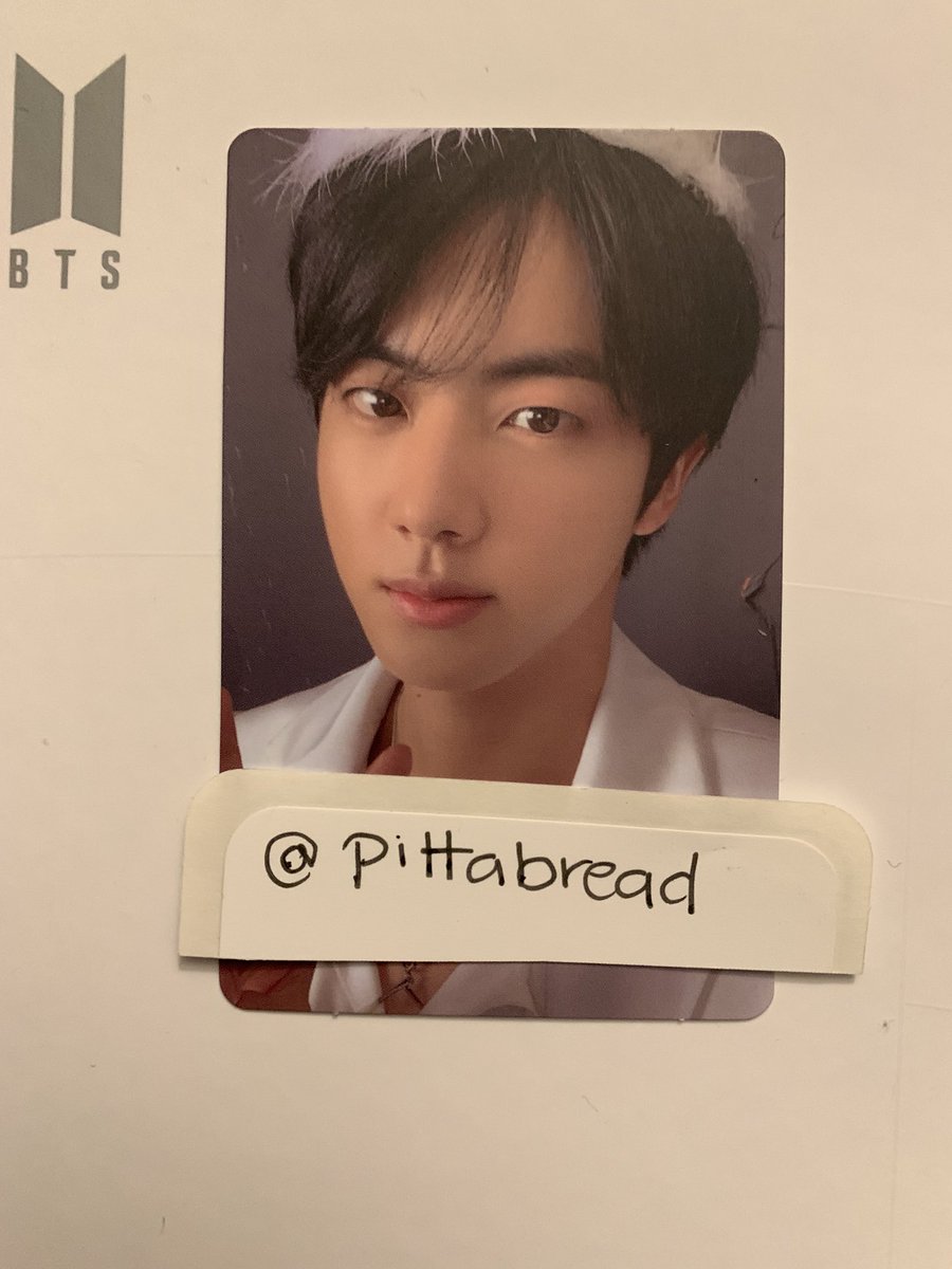 pittabreadd's tweet photo. [WTT]
HAVE: Jin version 1
WANT:Namjoon/RM   ANY version

AVAILABILITY: ✅
LOCATION: USA, Los Angeles(preferred) 

#BTSPhotocardTrade #BTSTrade #MOTS7Photocard #RMPhotocard https://t.co/L2PQs5rNPn