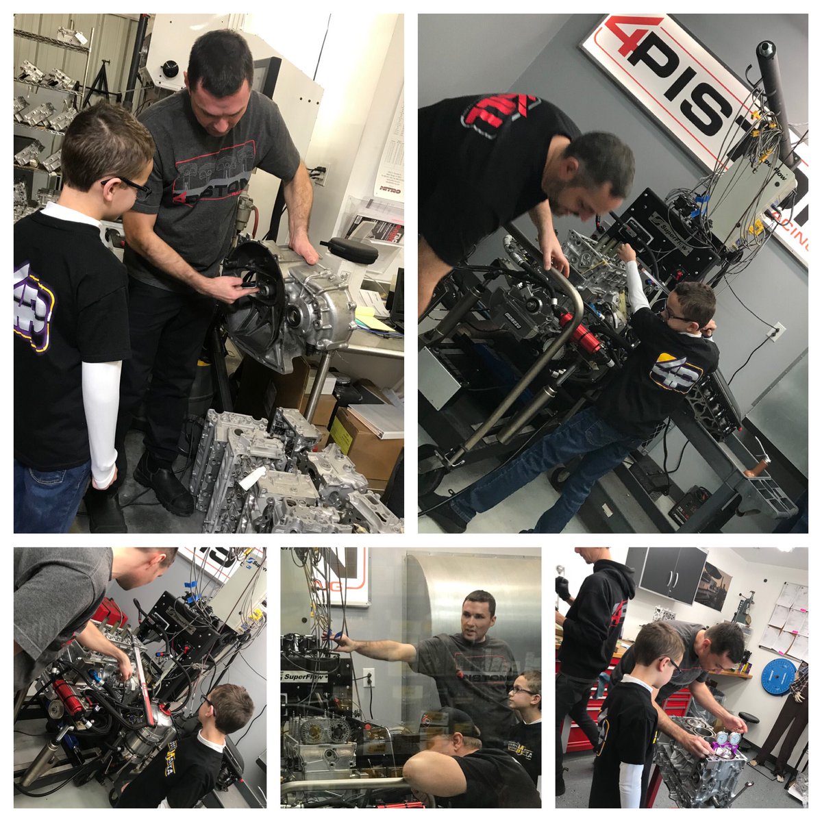 cnshepard's tweet photo. How do we support our students at @ais_west beyond the classroom?We find their passions and connect with community partners on our days off. A big thank you to Danville, Indiana’s 4 Piston Racing!! #buildingbuddies #4pistoncylinderheads https://t.co/1aHLzcJzlb