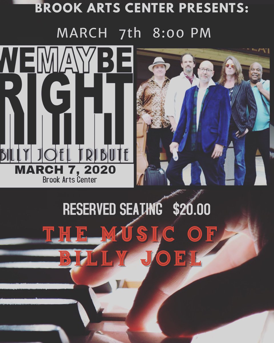 DietelKarl's tweet photo. Join us on March 7 in Bound Brook, NJ, for our first theater show of the year!  https://t.co/EqOqw8n3wt                  #wemayberight #billyjoeltribute #brookartscenter #boundbrooknj #livemusic #theatershow #pianoman #singalong #momentum https://t.co/ja88P7TDvA
