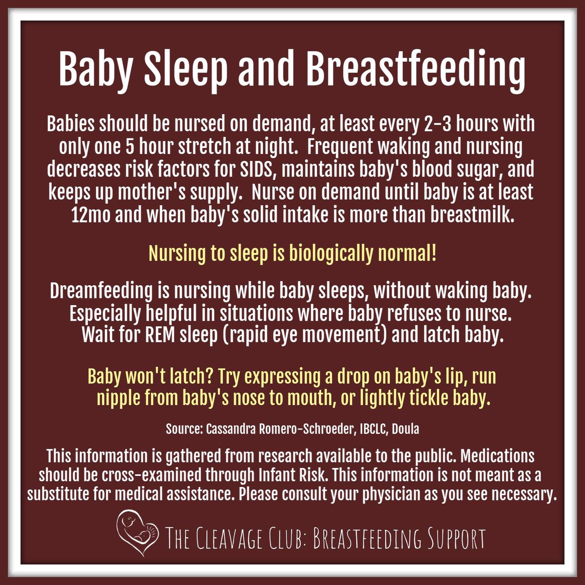 TheCleavageClub's tweet photo. Did anyone ever tell you that it’s actually completely normal (and healthy!) for your baby NOT to sleep through the night? #babysleep #sleep #Nursing #breastfeed #breastfeedingmom #sleepingbaby #newmom #DidYouKnow #biology #sleepybaby #cleavageclubinc #goodnight #askCC https://t.co/itjiQADjey