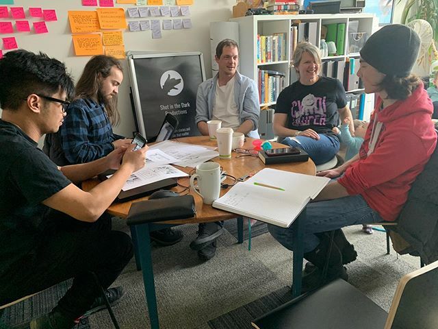 Kicked off an exciting new project today...#weightthefilm #makinamovie #yukonsgottalent #lovethisteam #doweneedapermit #anothershotinthedark