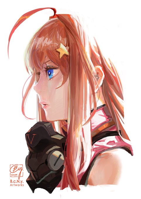 B.c.N.y.さんがTwitterに投稿した中野五月(五等分の花嫁)のイラスト。