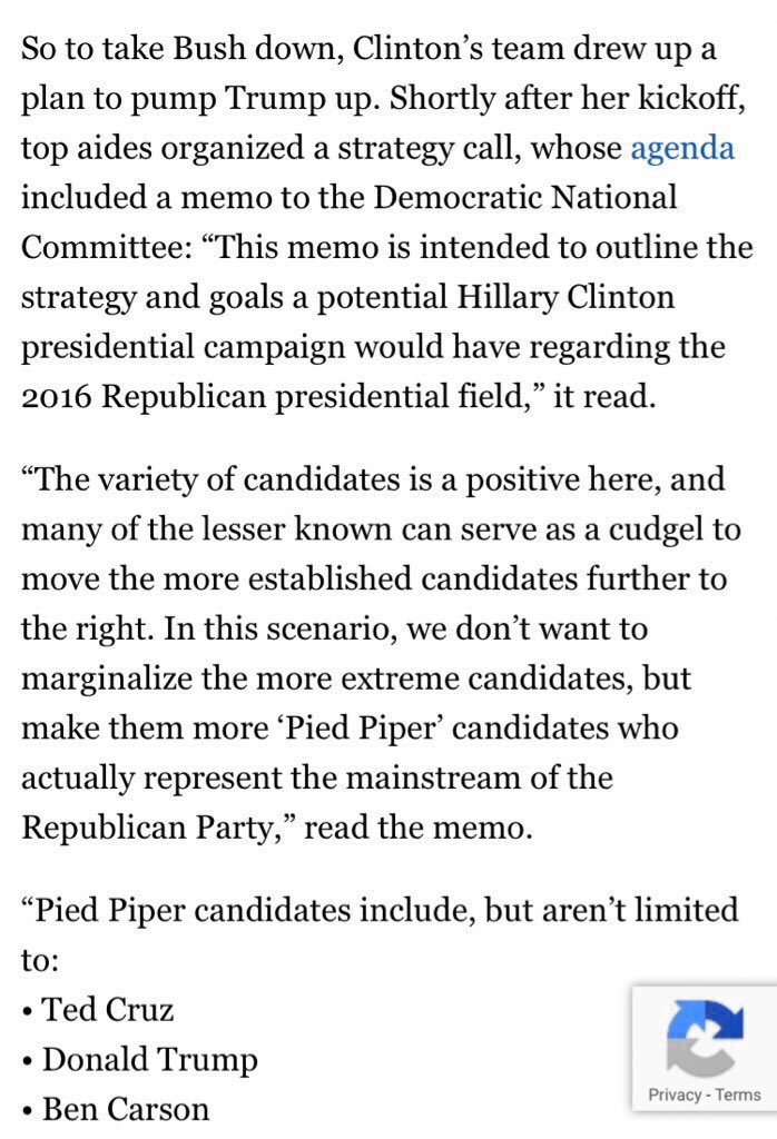 annihiIation's tweet photo. Why did Hillary Clinton elevate Trump and help him win the GOP nomination in 2016 with her pied piper strategy? Was she doing Putin/Russia’s bidding?
https://t.co/JC3TBvT1DN
#BernieKnew #BernieIsARussianAsset #HillaryIsARussianAsset #HillaryKnew https://t.co/2ztpTMQjrF