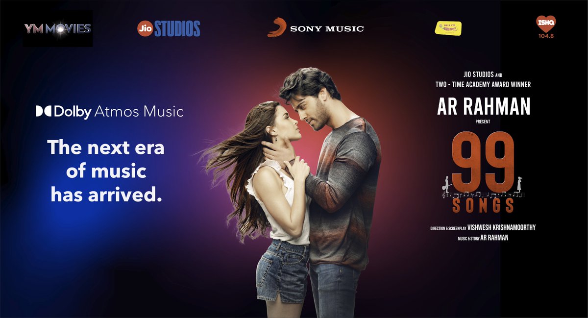 #DolbyAtmosMusic - The next era of music has arrived in India. #ARRahman is the 1st Indian Artist to create Music Album of the film #99Songs in #DolbyAtmos