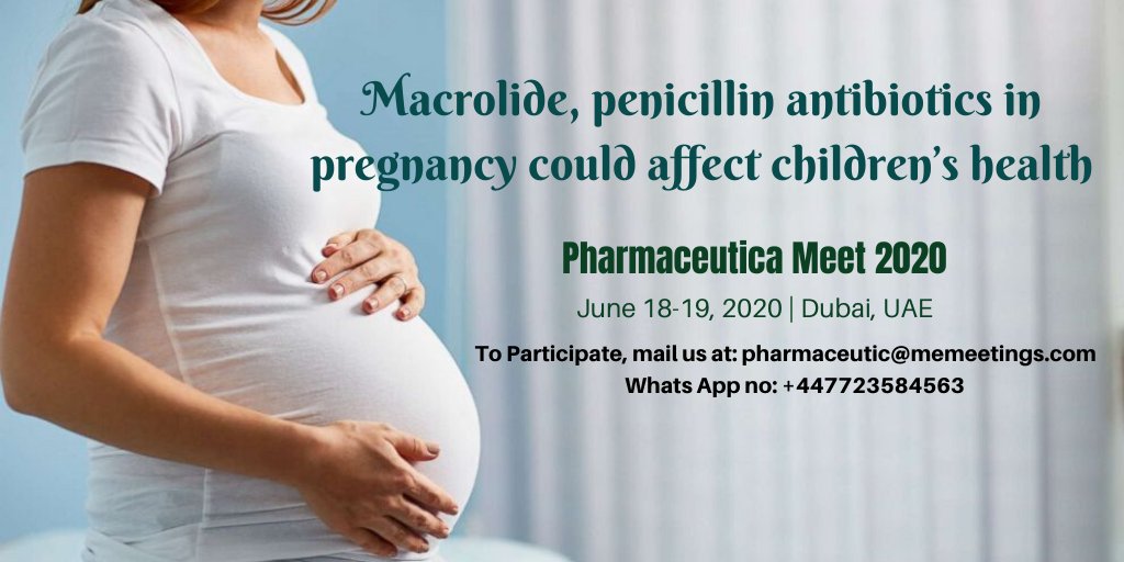FoodWebinar20's tweet photo. Macrolide, penicillin antibiotics in pregnancy could affect children’s health
Get Ready for the Biggest #Pharmaceutical #Conference at #Dubai #UAE
Early bird deadline closes on 28th February!!!
Meet and Greet the #Pharmacists #Academicprofessionals #Physicians #YoungResearchers https://t.co/2vCZshz9rp