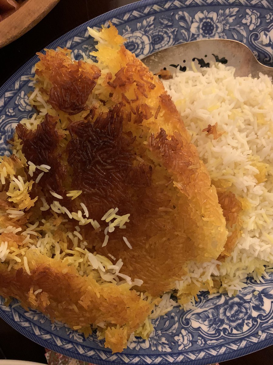 tfw you make the best tahdig of your life.