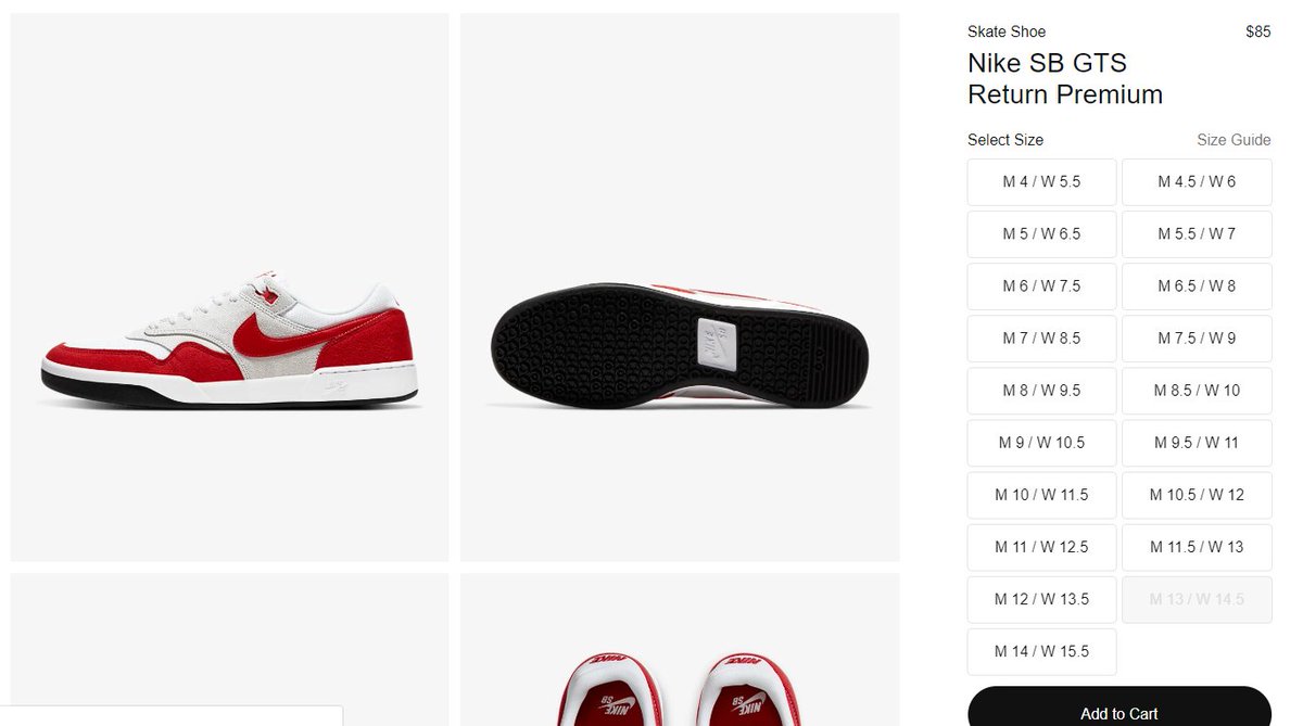 nike sb gts return red