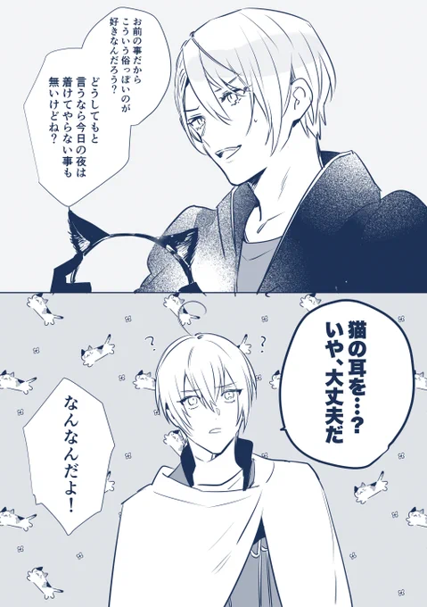 別に写しとノリノリで付き合ってるとは思わないで貰いたいがそれはそれとしてマンネリ防止に余念が無い本歌と猫耳は下半身にピンと来なかった写し(くにちょぎ) 