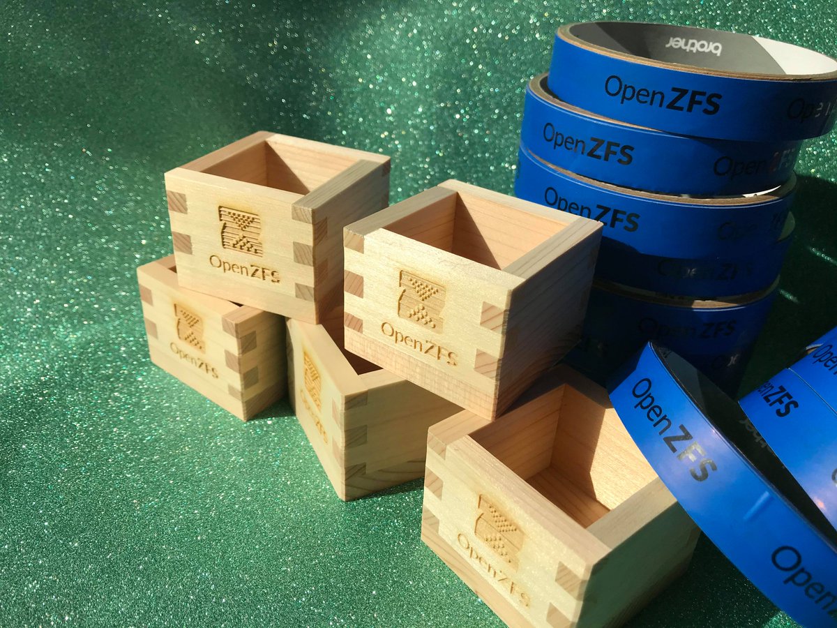 openzfsonosx's tweet photo. #OpenZFS exclusive merch giveaway!  🎀🎁🎊 Follow either @openzfsonosx or @openzfsonwindow  and retweet this for a chance to win a Hinoki Sake Masu (shot glass) and OpenZFS tape.  Deadline 2020/02/29! Follow both to double your chance!
#ZFS #giveaway #windows #osx #storage https://t.co/tilUkDGn1i