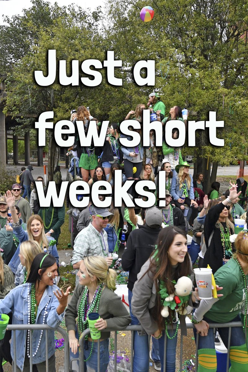 WearinofGreen's tweet photo. March 14, 2020 8am Shamrock Run 10am 35th Wearin' of the Green St. Patricks Parade #BatonRouge #shamrockrun #2020stpats #irishparade https://t.co/oCa6QKspKf