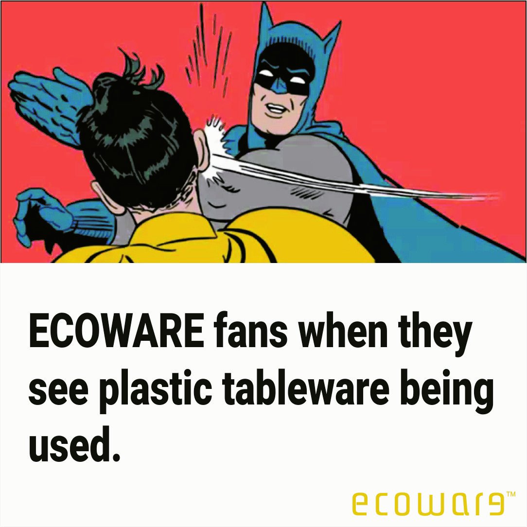 KEEP CALM BECAUSE WE KNOW WE ARE FUNNY.
SATUR - YAY!
#Ecoware
#Ecowareiseverywhere
#ecowaretableware
#Meme #Memes
#EcofriendlyPackaging
#ecofriendlyproducts
#ecofriendlyindia
#ecofriendlykitchen
#BiodegradablePlates
#BiodegradableTableware
#CompostableTableware
#compostableplates