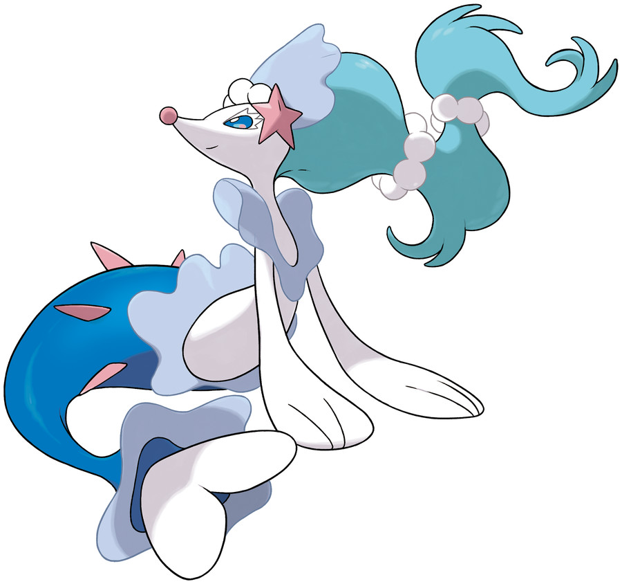 Finally for Jinbei I picked Primarina as a reference to the mermaids, picked Lapras since Jinbei is the helmsman of the crew and acts like a guide and Kyogre is self explanatory.