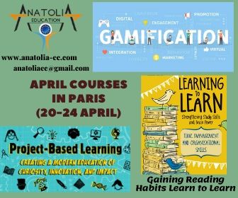 Anatolia_EC's tweet photo. April Courses in Paris (20-24 April 2020)
#gamification  #projectbasedschool 
 Gaining reading habits #learntolearn https://t.co/M9Fozadk3Z