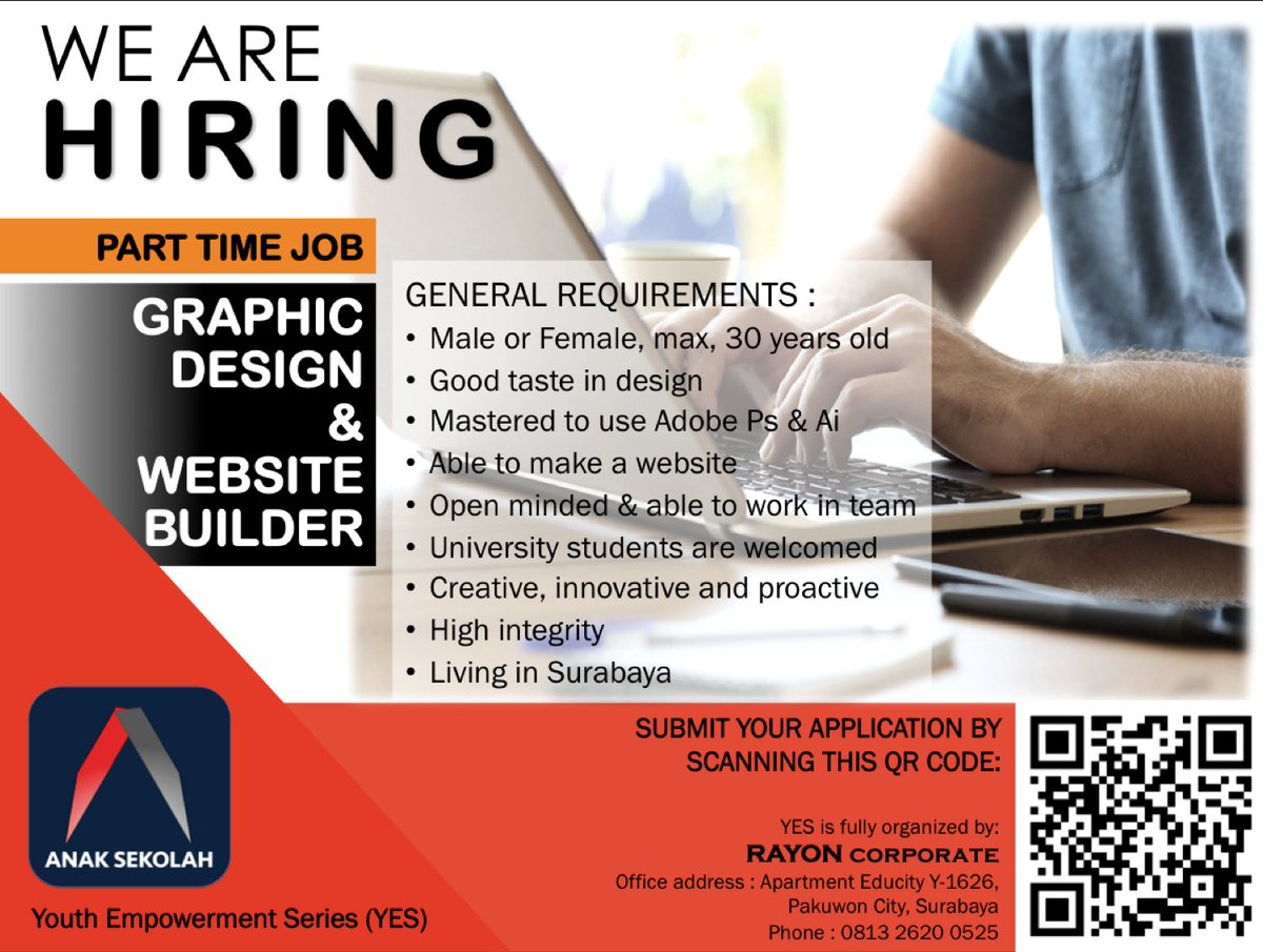 ryansaputra25's tweet photo. Butuh Graphic design &amp; website builder "URGENT". Klik link berikut untuk pendafataran https://t.co/mYtUympItL #lowongan #lowongankerja @twitlowongan https://t.co/xJ92l0wFaz