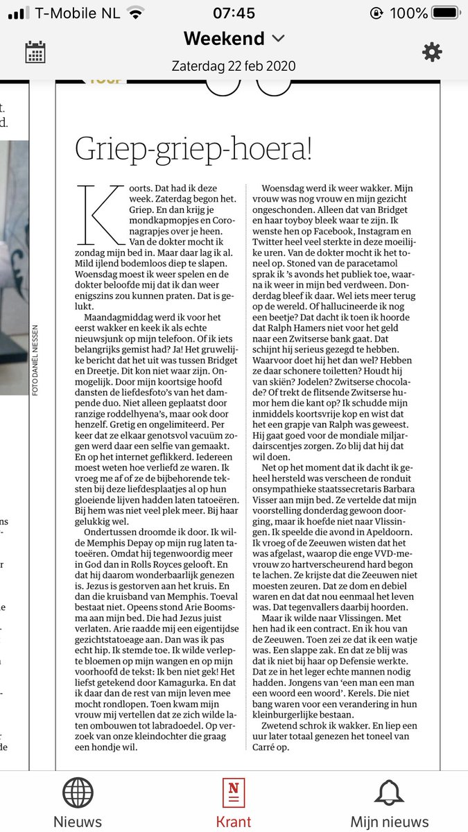 .<a href="/nrc/">NRC</a> Griep-griep-hoerazaterdag!