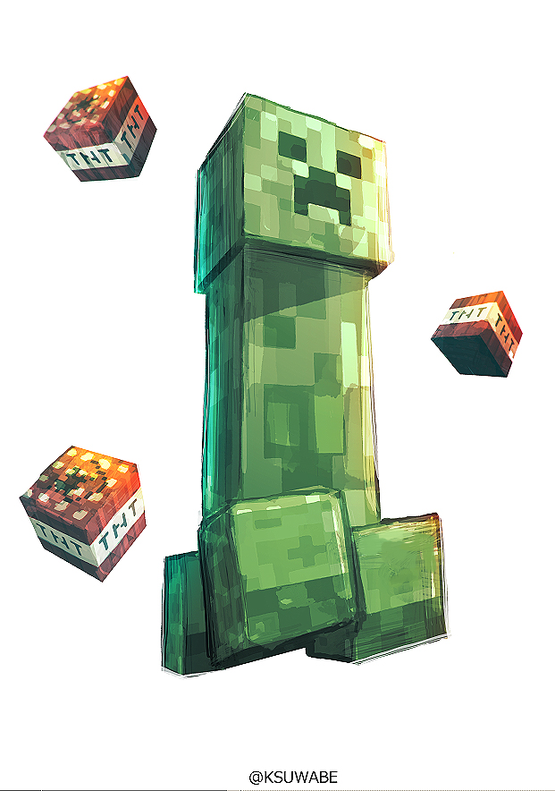 「#Minecraft 」|ケースワベ【K-SUWABE】のイラスト