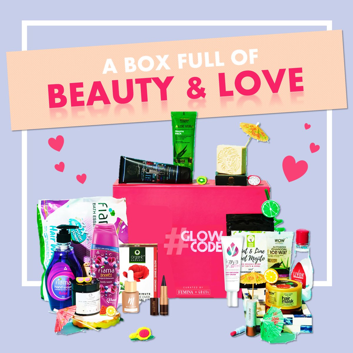 FeminaIndia's tweet image. Great deal alert! 🎉 We, #FeminaXGrazia are bringing you 16 products worth ₹ 7000 for only ₹1,999/- Log on to femina.in/glowcode today and claim this deal!
#GlowCode #Femina #Grazia #BeautyBag