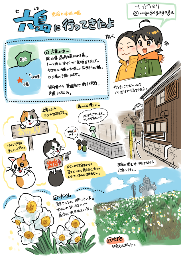 岡山県最南端の島「六島」に行ってきたよ
楽しかったのでまとめてみました 